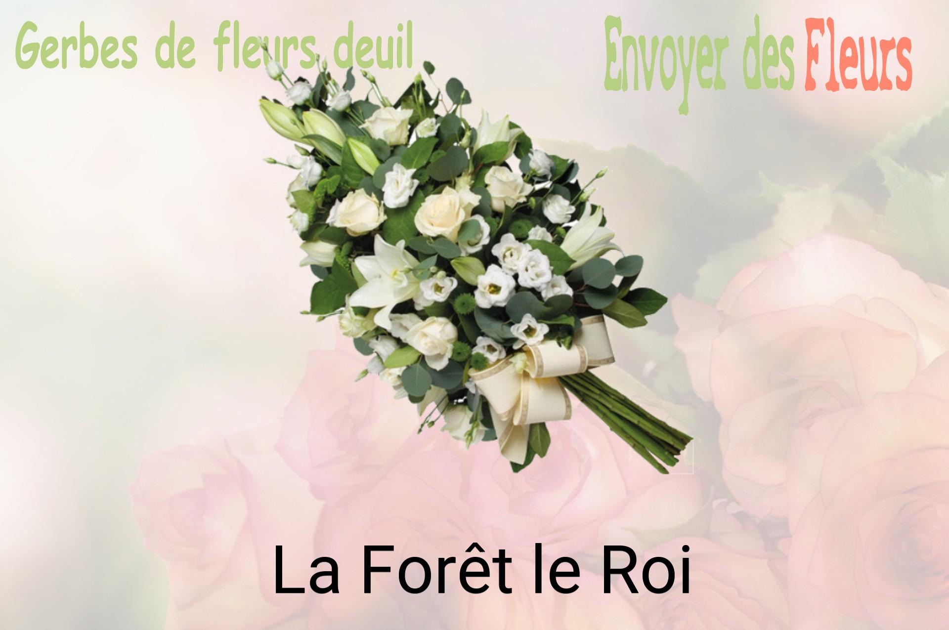 Gerbe de fleurs de deuil livrée à La Forêt-le-Roi